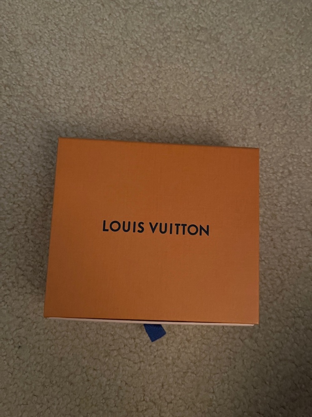 Louis Vuitton Orange Box with Blue Pull Tab